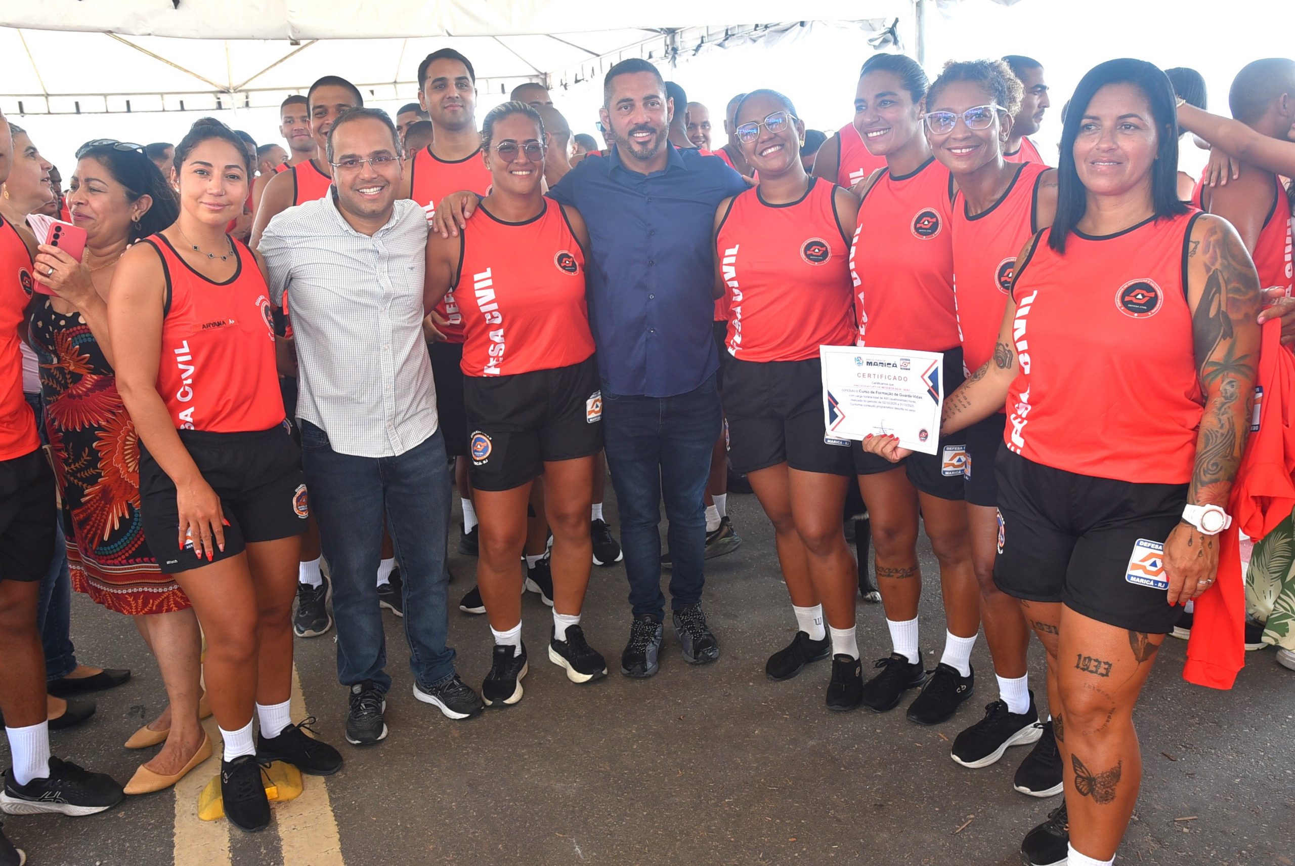O vice-prefeito Jo&atilde;ozinho e o secret&aacute;rio Carlos Santos prestigiaram o evento/Foto: Clarildo Menezes