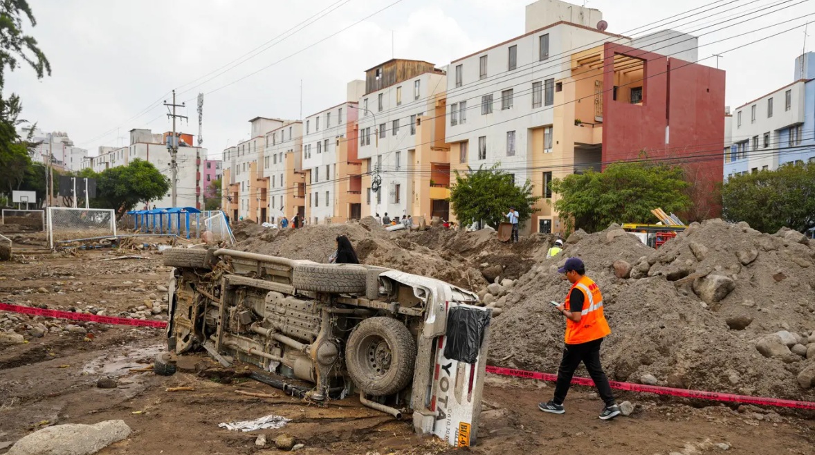 Cidade de Arequipa (Peru) ap&oacute;s tempestade associada ao El Ni&ntilde;o/Foto: Diego Ramos