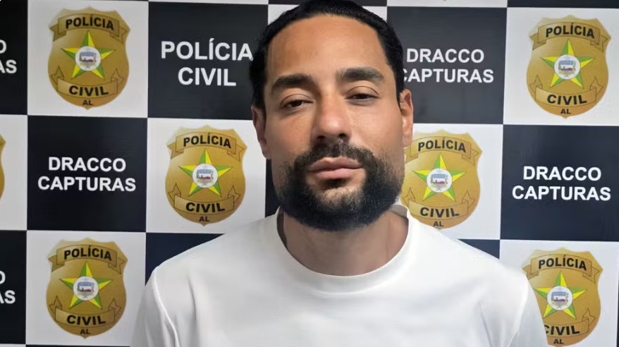 La&eacute;rcio Isidoro do Nascimento J&uacute;nior, vulgo Boss, foi preso em Macei&oacute;/Foto: Reprodu&ccedil;&atilde;o