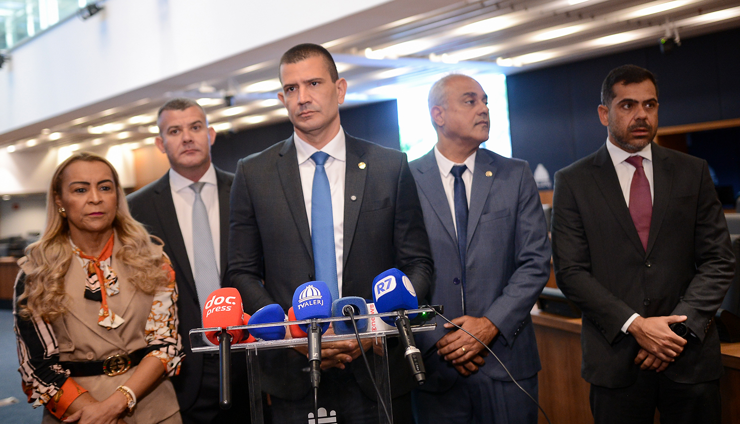 Presidente da Alerj Douglas Ruas anuncia iniciativa em coletiva ficit nas contas p&uacute;blicas/Foto/Octac&iacute;lio Barbosa