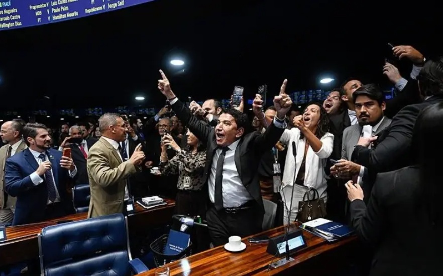 Oposi&ccedil;&atilde;o celebra rejei&ccedil;&atilde;o de Messias ao STF/Foto: Carlos Moura