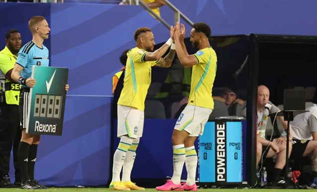 Entrada de Neymar em campo/Foto: Divulga&ccedil;&atilde;o