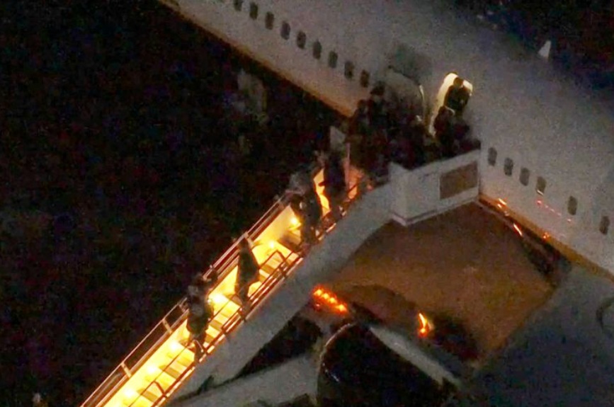 Nicol&aacute;s Maduro desembarca detido em Nova York, onde &eacute; mantido preso pelos EUA/ Foto: ABC Affiliate WABC/Reuters/Proibida reprodu&ccedil;&atilde;o