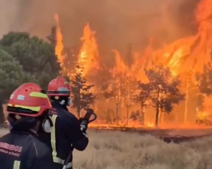 Inc&ecirc;ndio no sudoeste da Fran&ccedil;a/Foto: Reprodu&ccedil;&atilde;o
