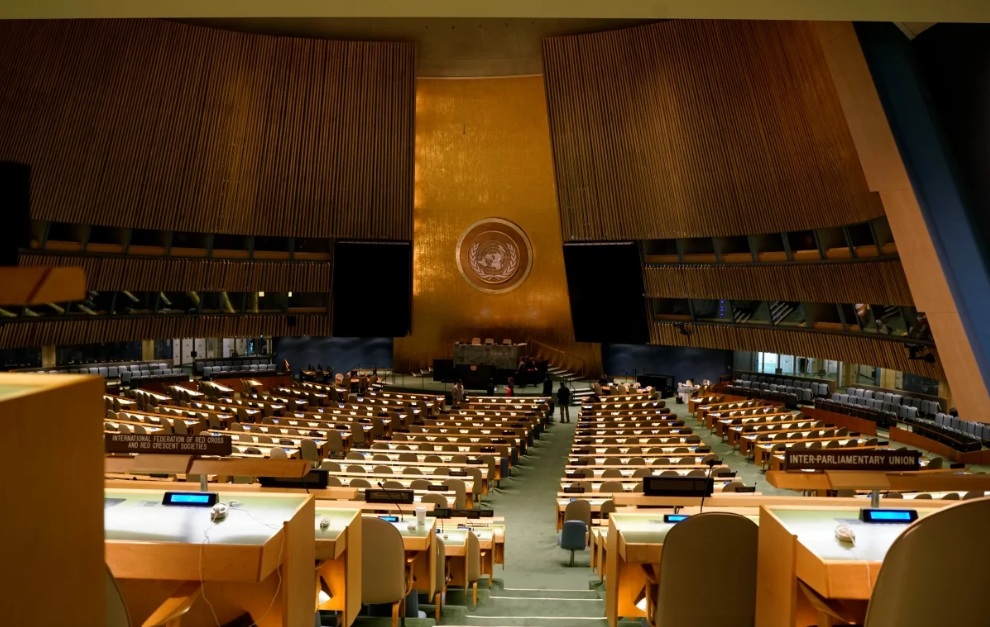 Sal&atilde;o da Assembleia Geral da ONU/Foto: Bruce Yuanyue Bi