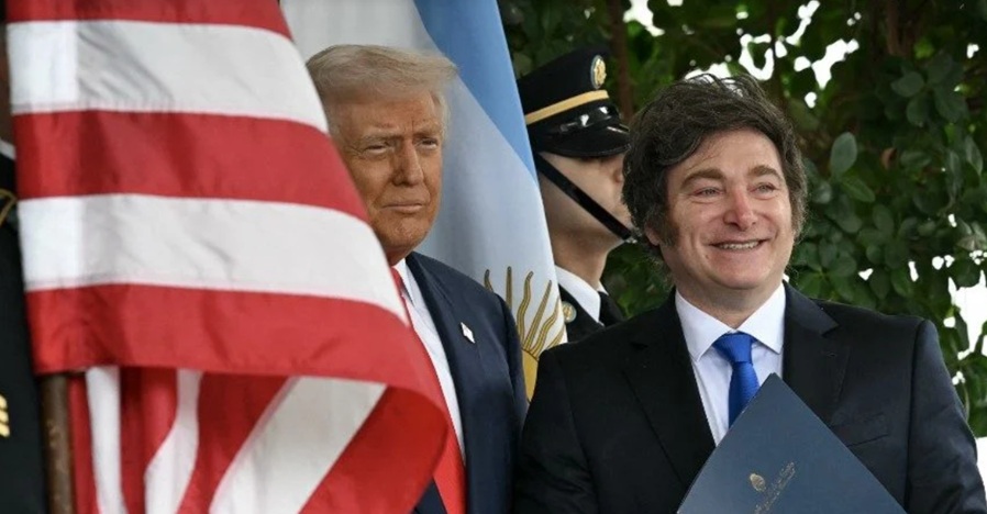 Trump e Milei/Foto: Andrew Caballero