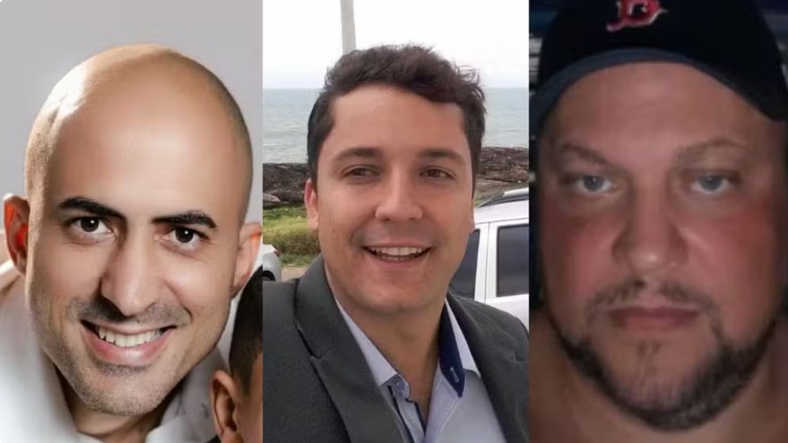 V&iacute;timas do acidente: Wellington de Oliveira, Fernando Souto e Leonardo Berganholi/Foto: Divulga&ccedil;&atilde;o